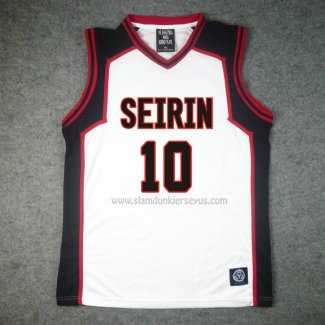 Seirin Taiga Kagami 10 Jersey White2