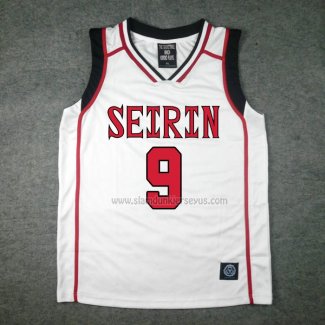 Seirin Satoshi Tsuchida 9 Jersey White