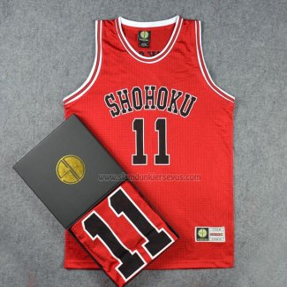 Shohoku Rukawa 11 Kid Jersey Red