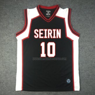 Seirin Taiga Kagami 10 Jersey Black2