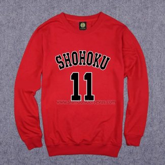 Shohoku Rukawa 11 Sweatshirts Red