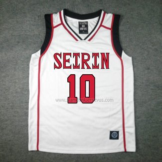 Seirin Taiga Kagami 10 Jersey White