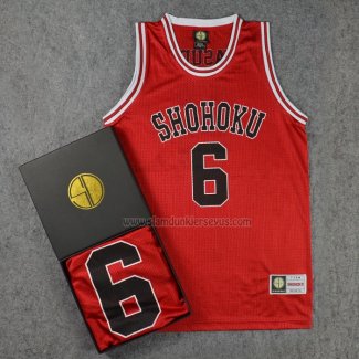 Shohoku Yasuda 6 Jersey Red